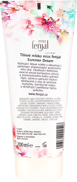 Body Milk - Fenjal Floral Fantasy Body Lotion — photo N2