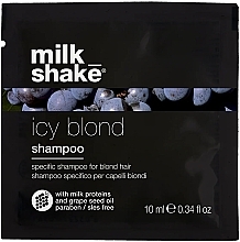 Fragrances, Perfumes, Cosmetics Ice Blonde Hair Shampoo - Milk_Shake Icy Blond Shampoo (mini size)