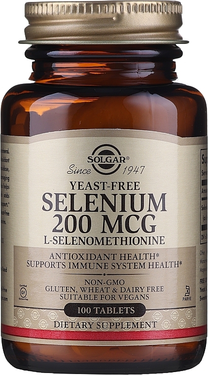 Dietary Supplement - Solgar Selenium 200 mcg — photo N5