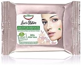 GIFT! Makeup Remover Wipes - Equilibra Make-up Remover Whipes Mini Wipes — photo N2