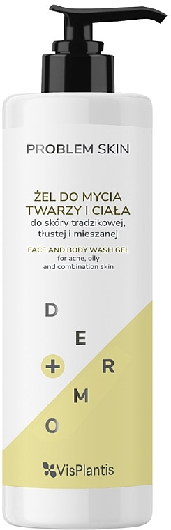 Face and Body Gel - Vis Plantis Problem Skin Face And Body Wash Gel — photo N7