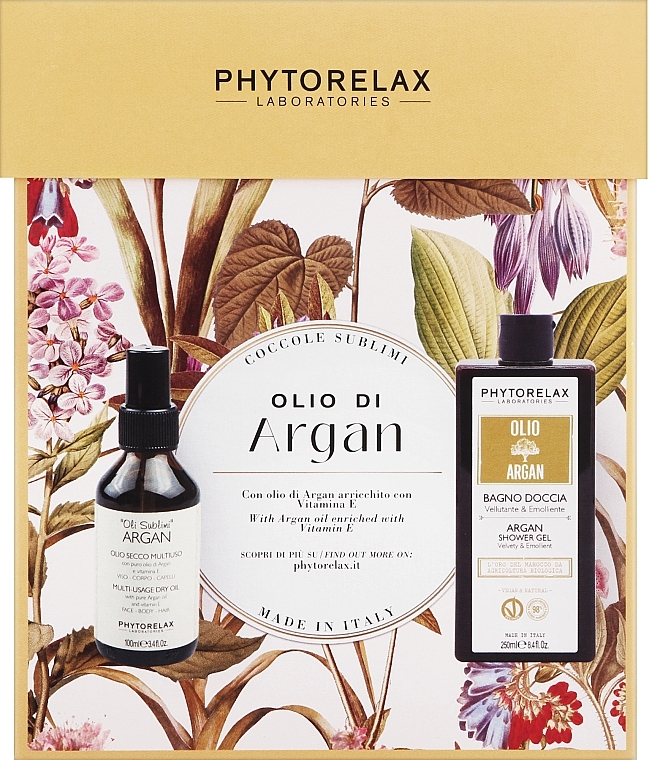 Set - Phytorelax Laboratories Argan Oil (sh/gel/250ml + oil/100ml) — photo N8