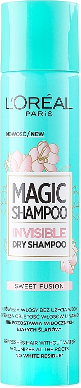 Hair Dry Shampoo - L'Oreal Paris Magic Shampoo Invisible Dry Shampoo Sweet Fusion — photo N2