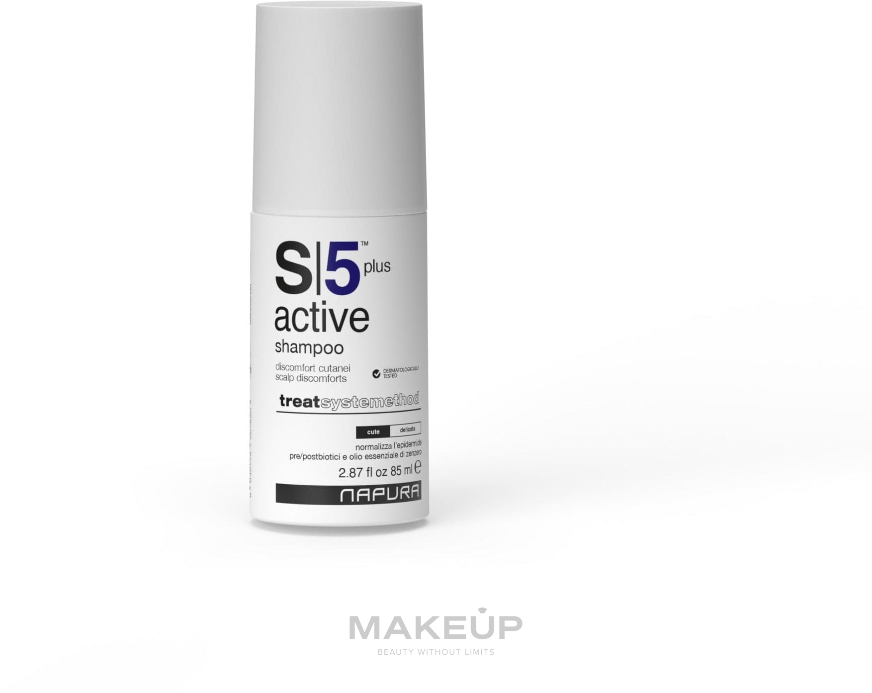 Anti-Dandruff Shampoo 'Normalization of Sensitive Skin' - Napura S5 Active Plus Shampoo — photo 85 ml