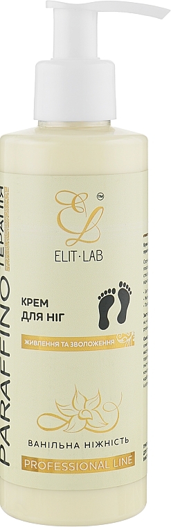 Vanilla Tenderness Foot Cream - Elit-Lab Paraffino — photo N1