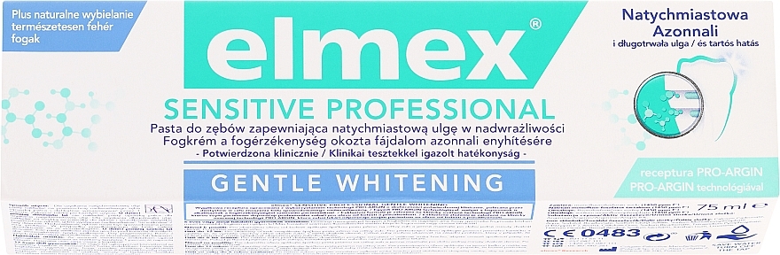 Toothpaste - Elmex Professional Sensitive Professional Gentle Whitening — photo N10
