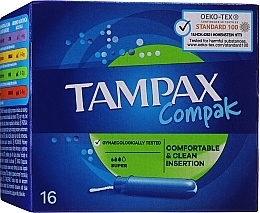 Tampons with Applicator, 16 pcs - Tampax Compak Discreet Tampons — photo N5