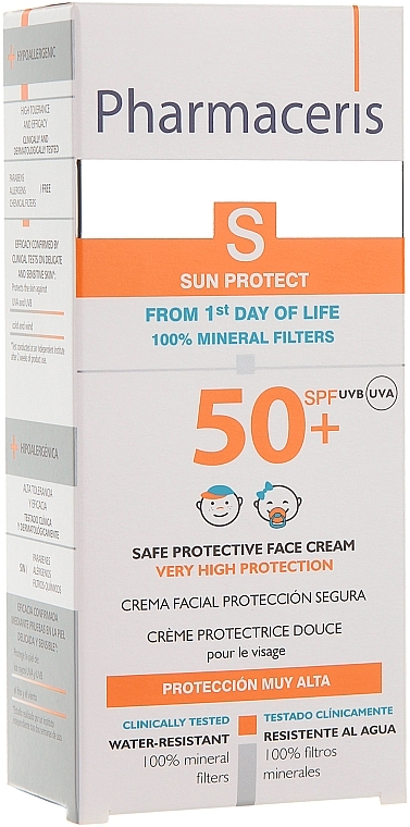 Protection Cream - Pharmaceris S Safe Protective Face Cream SPF50+ — photo N3