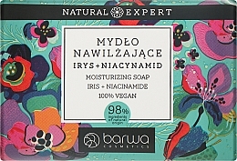 Iris and Niacinamide Solid Soap - Barwa Natural Expert Iris + Niacinamide Moisturizing Soap — photo N1