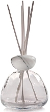 Fragrance Diffuser without Filling, 400 ml, white lid - Millefiori Milano Marble Glass Clear Diffuser White Cap — photo N6