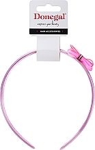 Fragrances, Perfumes, Cosmetics Hairband FA-5601, pink with bow, option 2 - Donegal