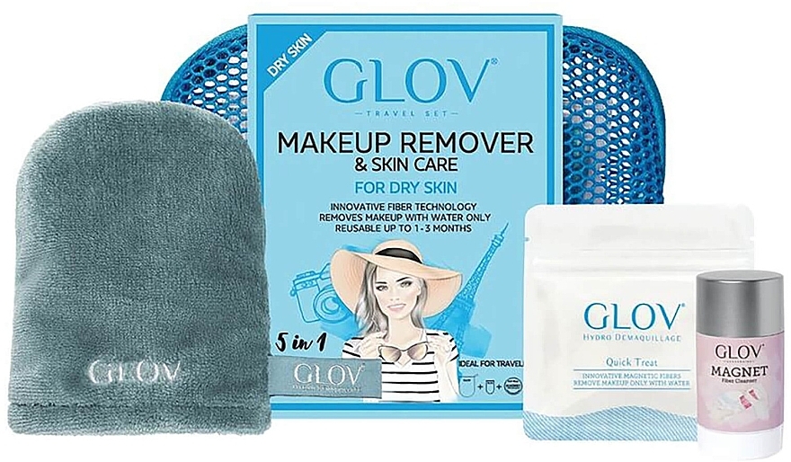 Set - Glov Expert Travel Set Dry Skin (glove/mini/1pcs + glove/1pcs + stick/40g) — photo N1