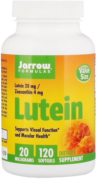 Dietary Supplement "Lutein 20mg" - Jarrow Formulas Lutein 20mg — photo N6