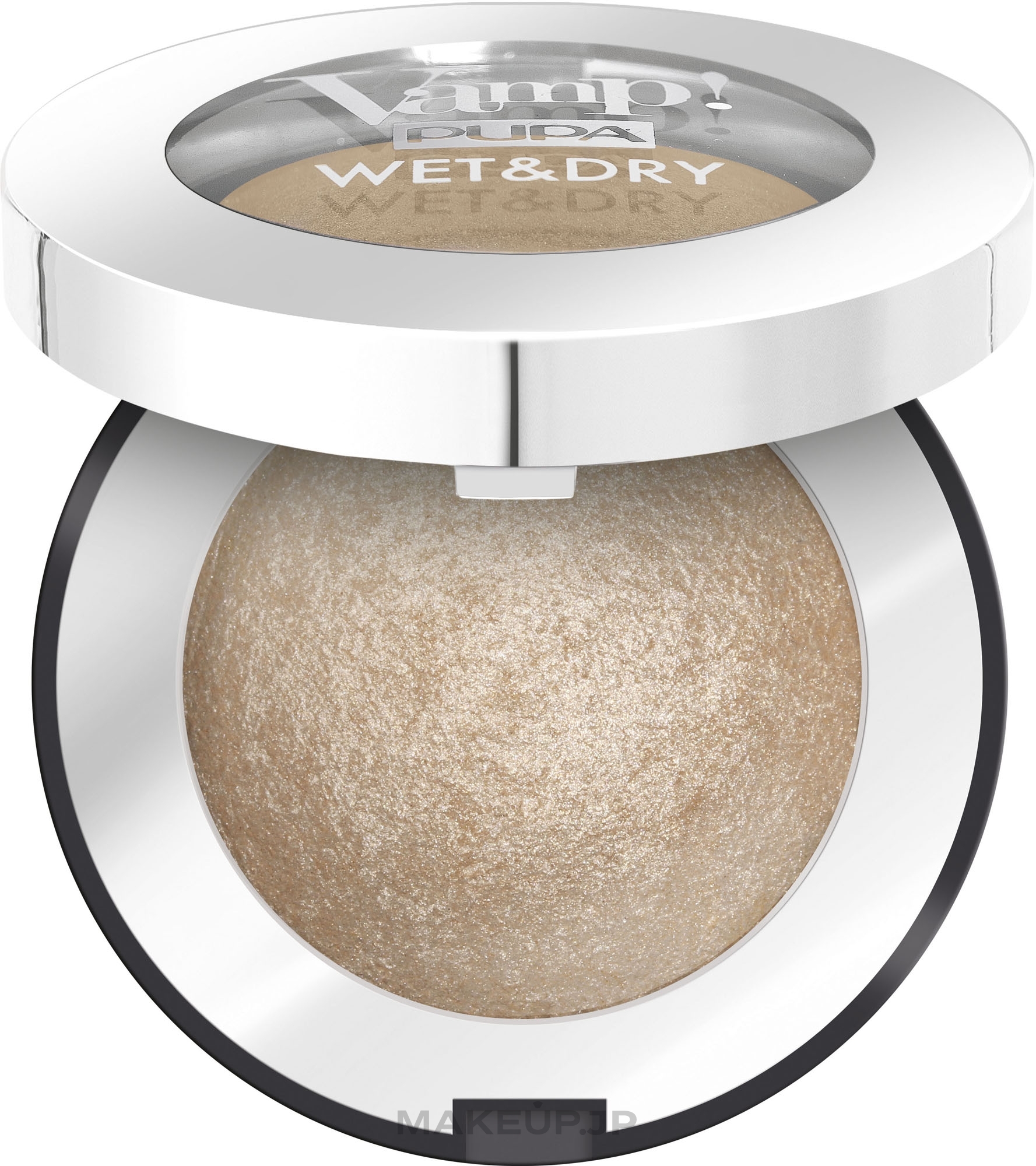 Baked Shimmer Eyeshadow - Pupa Vamp! Wet & Dry Eyeshadow  — photo 100 - Champagne Gold