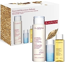 Fragrances, Perfumes, Cosmetics Bundle - Clarins Essential Detersione Delicata (cl/milk/200ml + rem/30ml + f/lot/50ml)