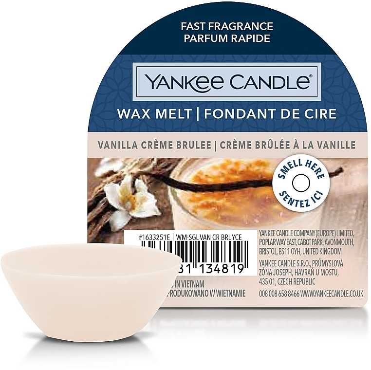 Scented Wax Melts - Yankee Candle Wax Melt Vanilla Creme Brulee — photo N1