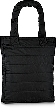 Fragrances, Perfumes, Cosmetics Quilted Puffy Women Bag, black "Casual" - MAKEUP