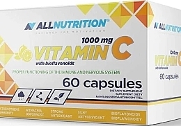 Vitamin C with Bioflavonoids Dietary Supplement, 60 pcs - Allnutrition Vitamin C 1000mg With Bioflavonoids — photo N2