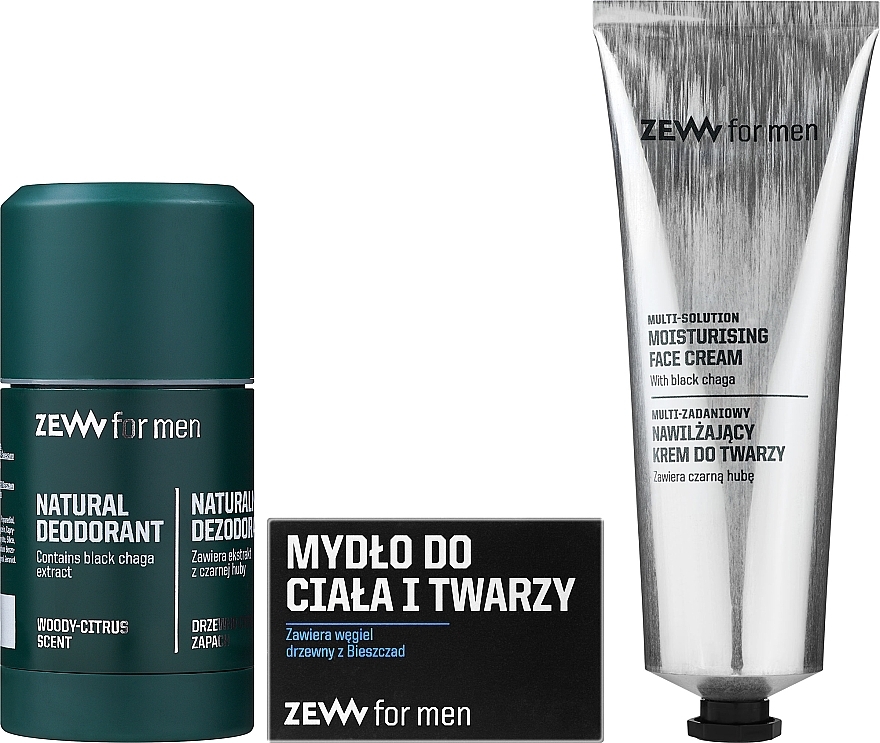 Set - Zew For Men (cr/80ml + soap + deo) — photo N2