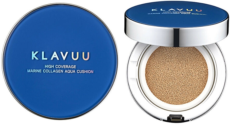 Marine Collagen Cushion - Klavuu Blue Pearlsation High Coverage Marine Collagen Aqua Cushion — photo N1