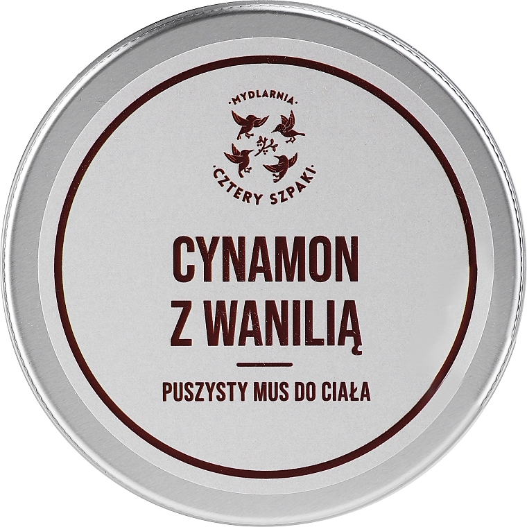 Cinnamon & Vanilla Body Mousse - Cztery Szpaki — photo N1