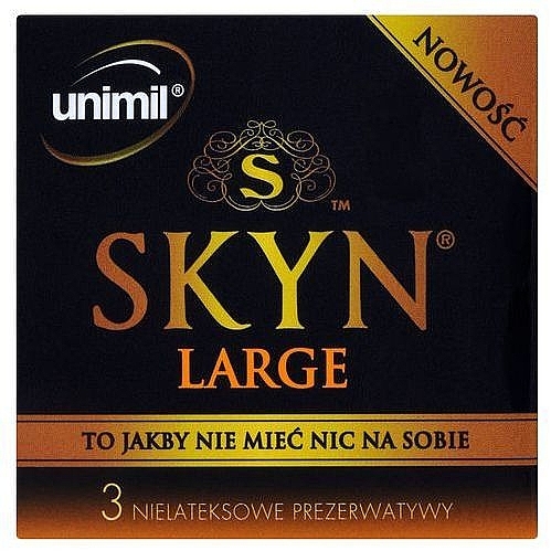 Condoms, 3 pcs - Unimil Skyn Feel Everything Large — photo N1