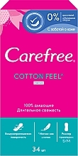 Daily Liners with Fresh Scent, 34 pcs - Carefree Cotton Fresh — photo N3