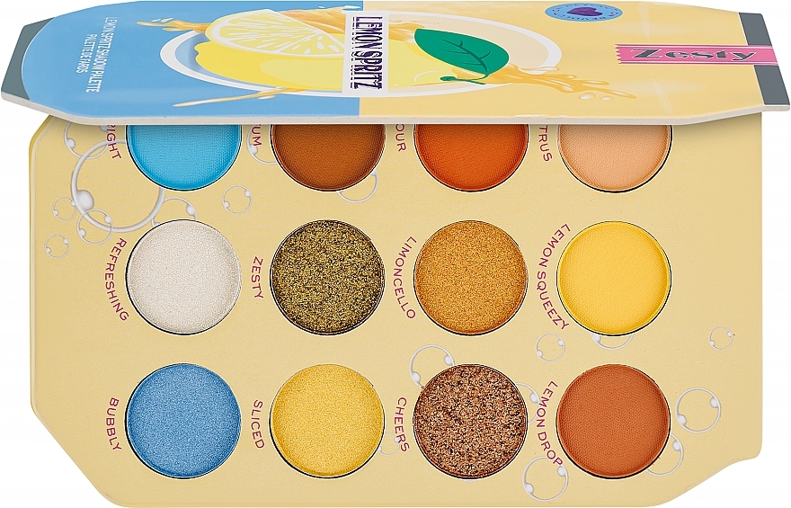 Eyeshadow Palette - I Heart Revolution Lemon Spritz Shadow Palette — photo N1