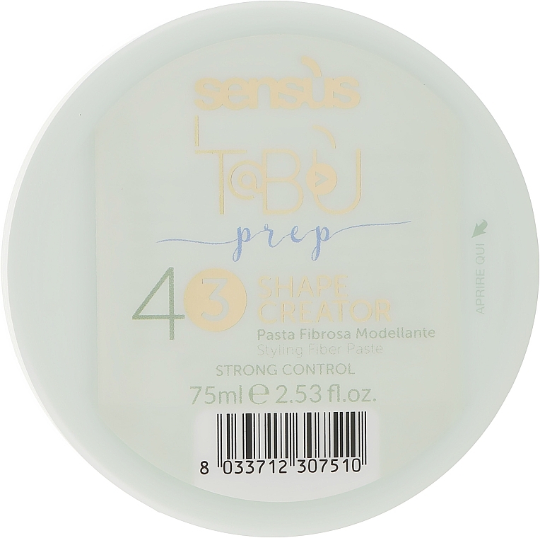 Hair Paste - Sensus Tabu Shape Creator 43 — photo N2