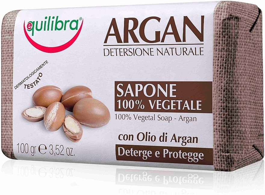 Soap "Argan" - Equilibra Argan Line Soap — photo N3