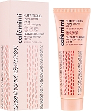 Fragrances, Perfumes, Cosmetics Nourishing Face Cream - Cafe Mimi Nutritious Facial Cream Spf 15