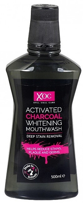 Mouthwash "Activated Carbon" - Xoc Activated Charcoal Whitening Mouthwash — photo N1