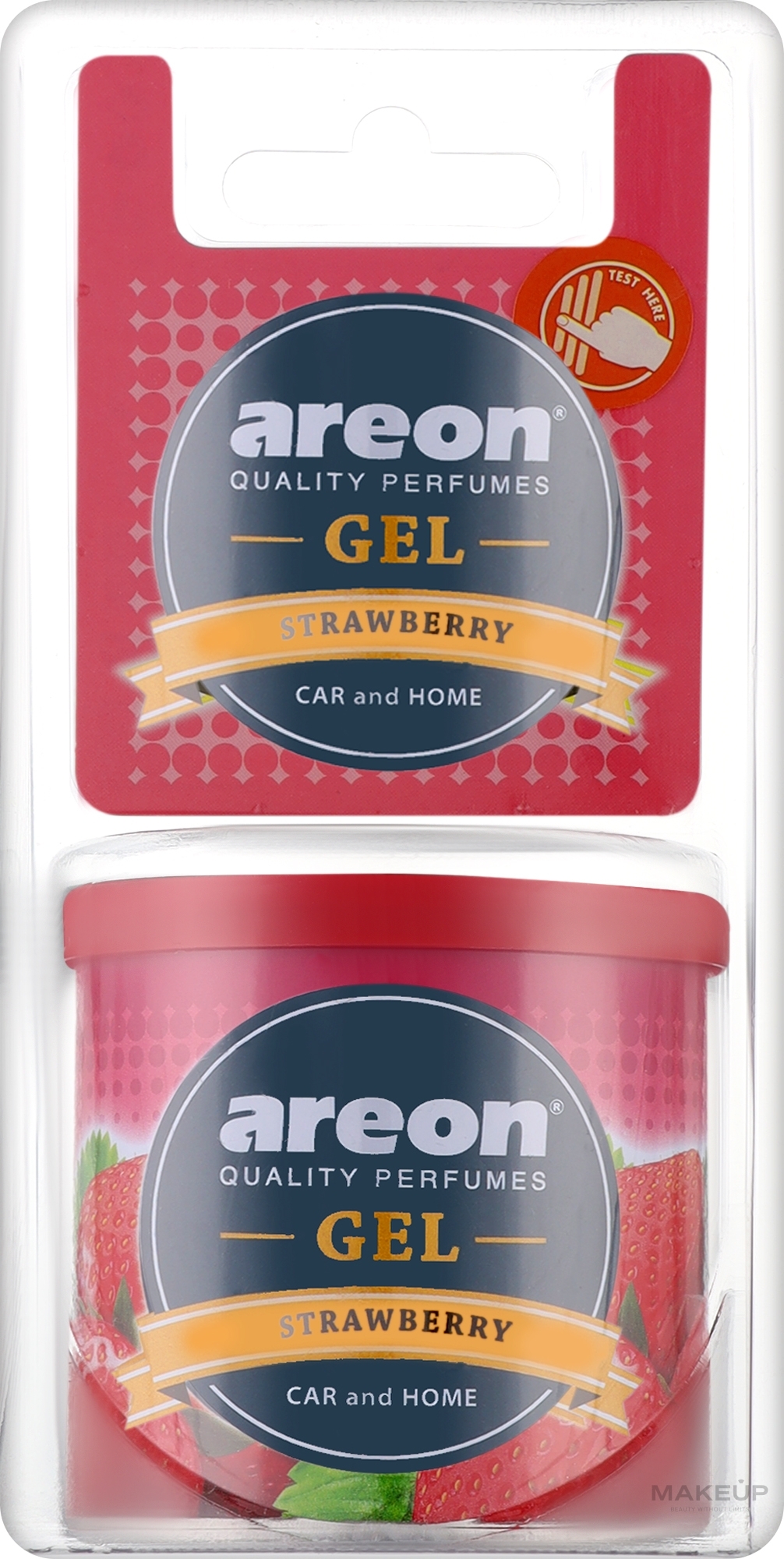 Strawberry Scented Gel - Areon Gel Can Blister Strawberry — photo 80 g