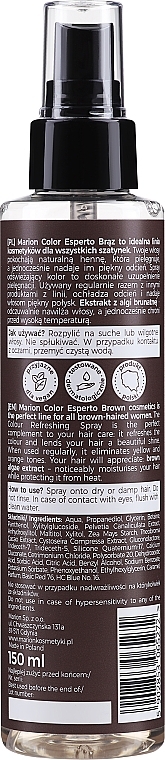 Toning Spray for Brown Hair - Marion Color Esperto Color Toning Brown Hair Spray — photo N5