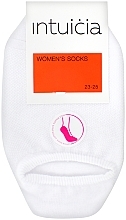 Single-Colour Socks "201", white - Intuicia — photo N6