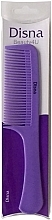 Hair Comb, 22.5 cm, with rounded handle, purple - Disna Beauty4U — photo N3