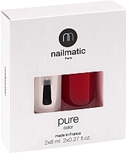 Set - Nailmatic Pure Color Set (base/8ml + nail/polish/8ml) — photo N1