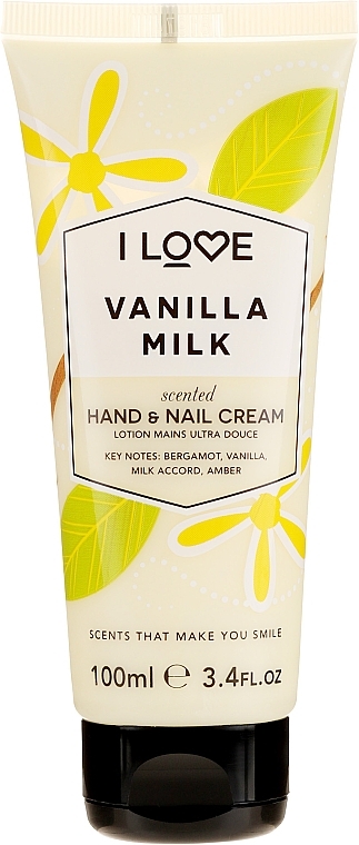 Hand Cream "Vanilla Milk" - I Love Vanilla Milk Hand and Nail Cream — photo N1