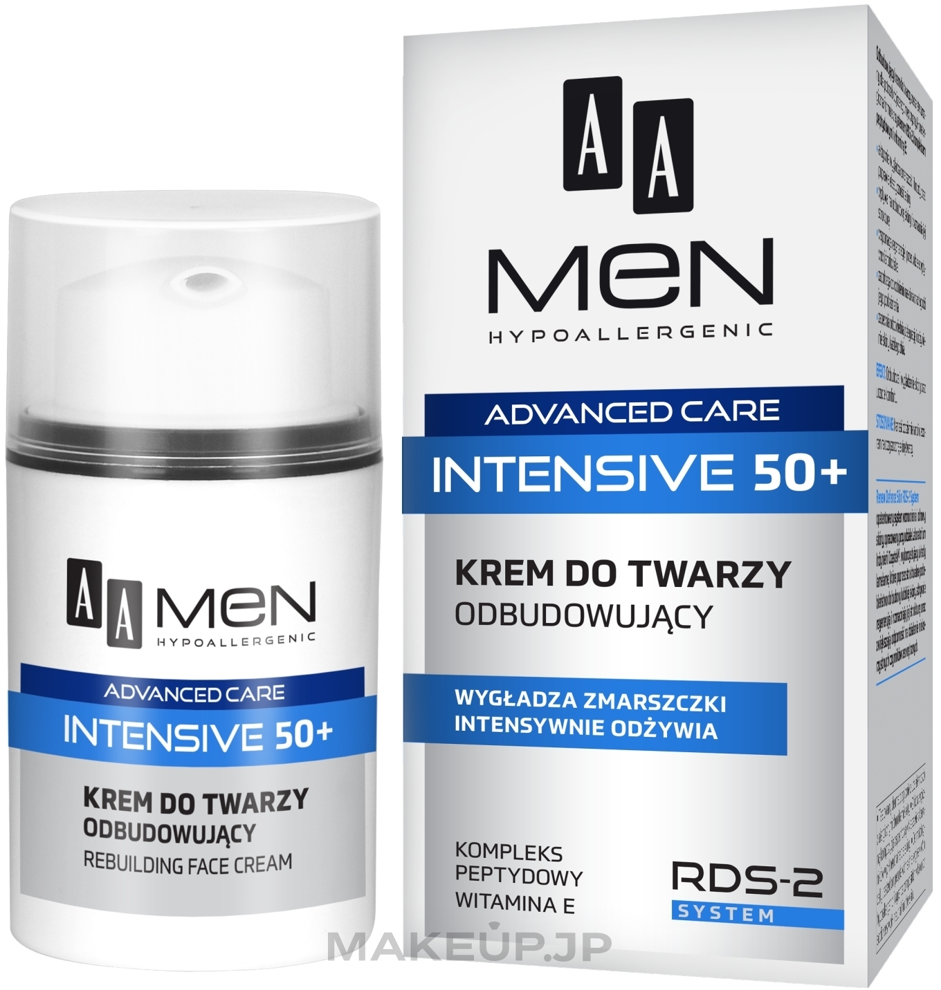 Rebuilding Face Cream - AA Men Advanced Care Intensive 50+ Face Cream Rebuilding — photo 50 ml