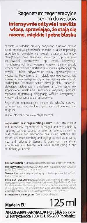 Repair Hair Serum - Aflofarm Regenerum Serum — photo N3