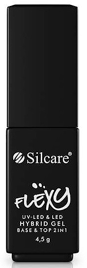 Base & Top Coat - Silcare Flexy Base & Top 2in1 Hybrid Gel — photo N2