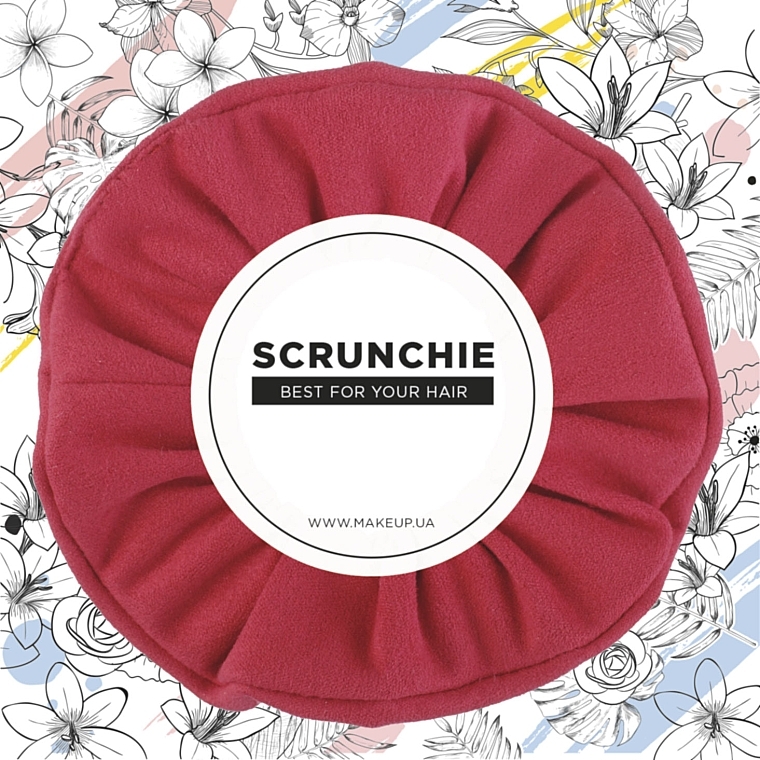 Suede Classic Scrunchie, red - MAKEUP Hair Accessories — photo N4