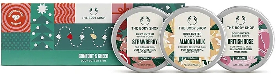 Set - The Body Shop Comfort & Cheer Body Butter Trio (b/butter/3x50ml) — photo N1