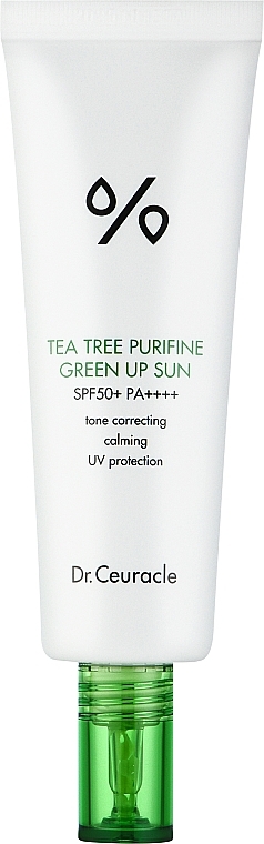 Face Sun Cream - Dr. Ceuracle Tea Tree Purifine Green Up Sun SPF50+ PA++++ — photo N4