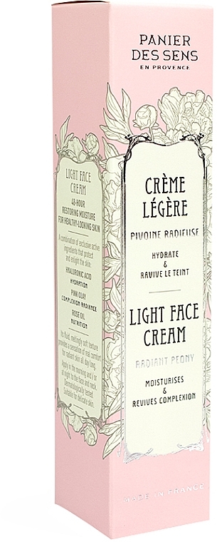 Light Face Cream - Panier des Sens Radiant Peony Light Face Cream — photo N3