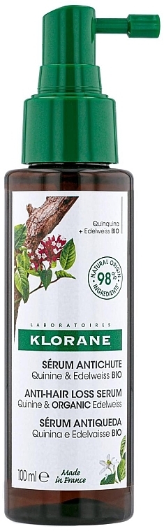 Hair Densifying Serum - Klorane Hair Strengthening Serum With Quinine & Organic Edelweiss Against Hair Loss — photo N1