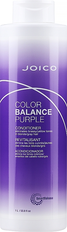 Anti-Yellow Tinted Conditioner for Blonde & Gray Hair - Joico Color Balance Purple Conditioner — photo N1