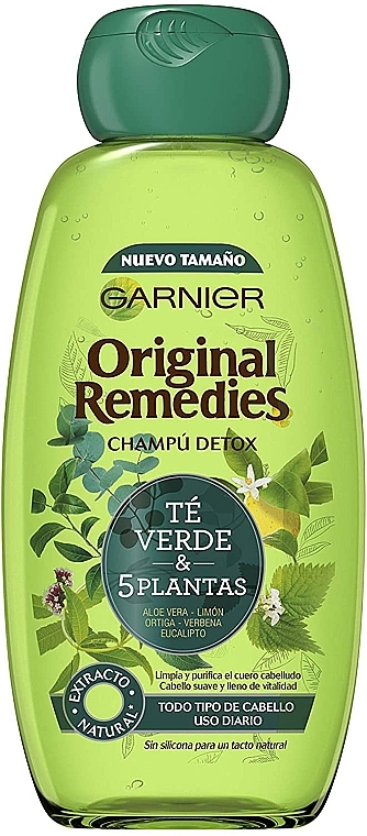 Detox Shampoo - Garnier Original Remedies 5 Plants Shampoo — photo N4