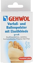 Protective Under Metatarsus Gel Cushion & Big Toe Protector, gel polymer and elastic fabric, large - Gehwol — photo N6