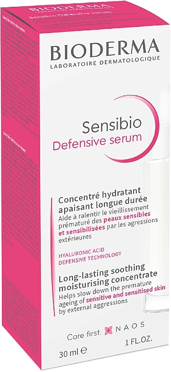 Soothing Face Serum - Bioderma Sensibio Defensive Serum Long-Lasting Soothing Moisturising Concentrate — photo N2